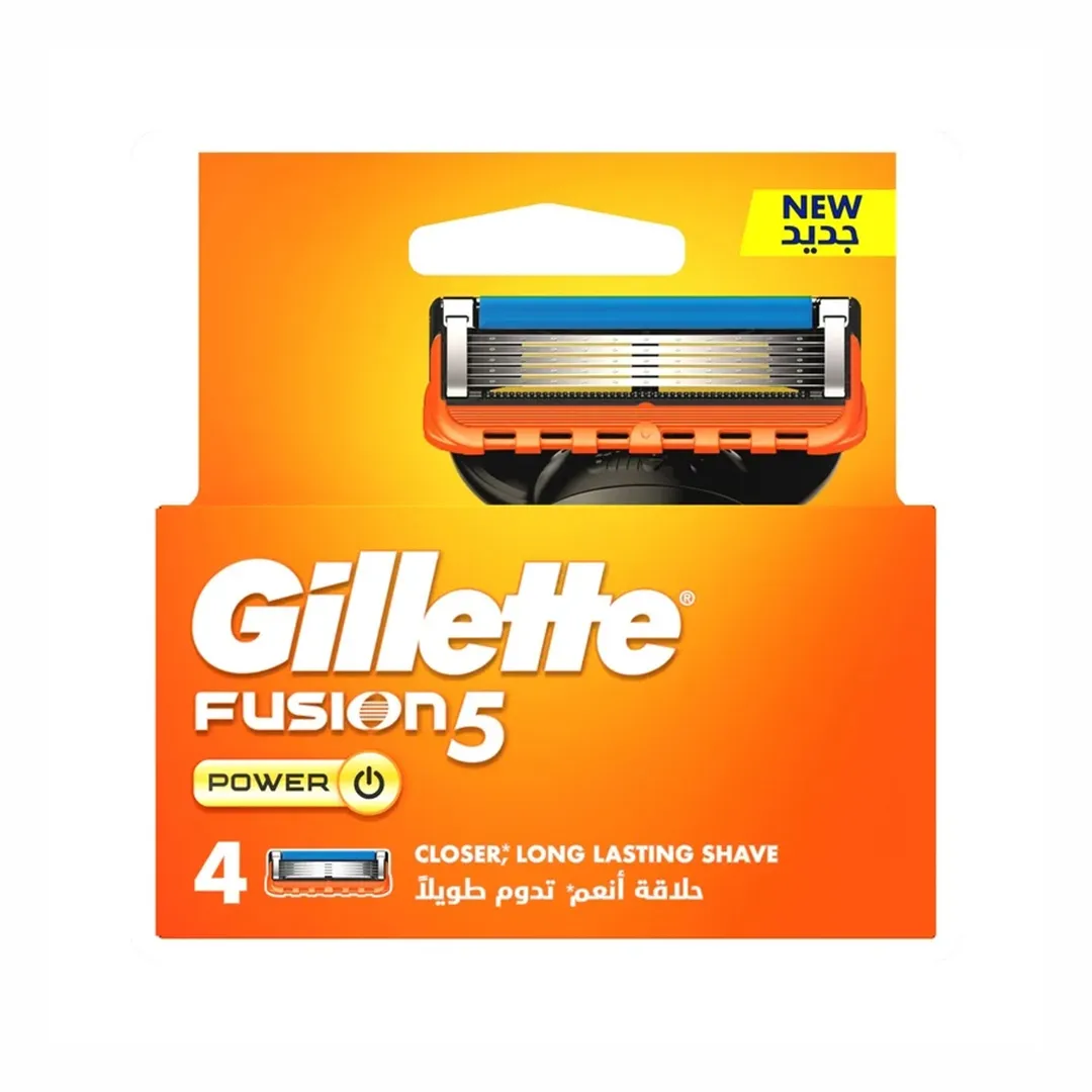 یدک تیغ اصلاح 5 لبه ژیلت FUSION 5 بسته 4 عددی یدک تیغ اصلاح 5 لبه ژیلت FUSION 5 بسته 4 عددی